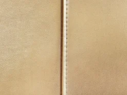 Letto ad acqua con LED Pelle naturale PARIS 140 x 200 cm Oro