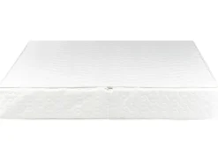 Letto ad acqua con LED Pelle naturale NANTES 140 x 200 cm Bianco sporco