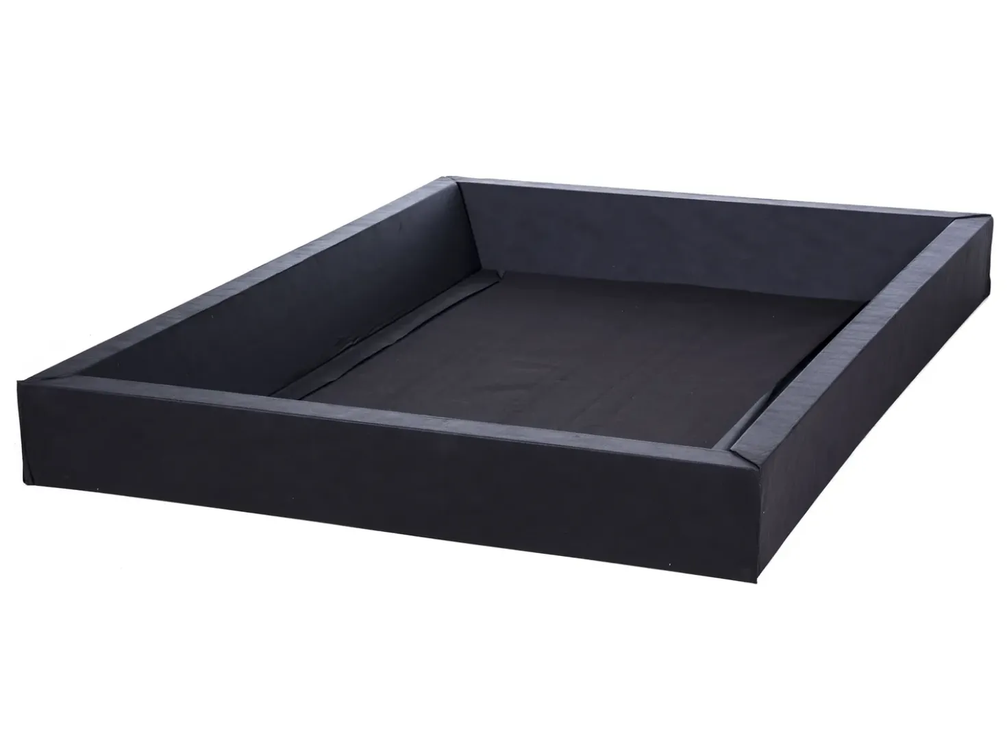 Letto ad acqua con panca contenitore Velluto NOYERS 140 x 200 cm Verde