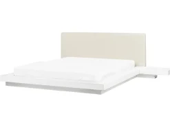 Letto ad acqua Pelle sintetica ZEN 160 x 200 cm Bianco