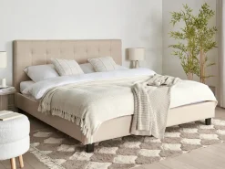 Letto ad acqua Tessuto LA ROCHELLE 180 x 200 cm Beige