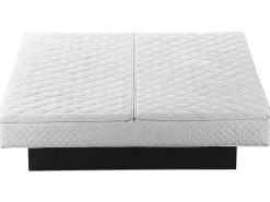 Letto ad acqua Velluto CAVAILLON 180 x 200 cm Grigio chiaro