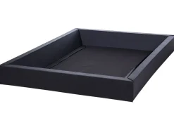 Letto ad acqua Velluto CAVAILLON 180 x 200 cm Grigio chiaro