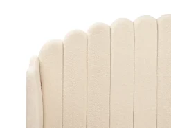 Letto Bouclé AMBILLOU 180 x 200 cm Beige