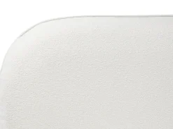 Letto Bouclé BAYEL 180 x 200 cm Bianco sporco