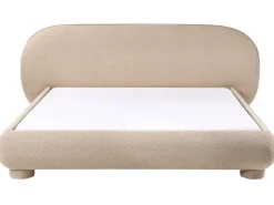 Letto Bouclé BAYEL 180 x 200 cm Tortora