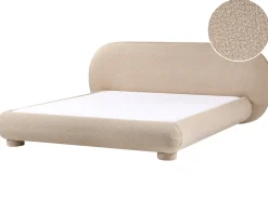 Letto Bouclé BAYEL 180 x 200 cm Tortora