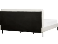 Letto Bouclé CORIO 180 x 200 cm Bianco sporco