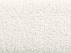 Letto Bouclé CORIO 180 x 200 cm Bianco sporco