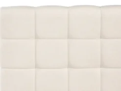Letto Bouclé CRESSAT 180 x 200 cm Bianco sporco