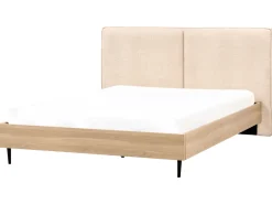 Letto Bouclé IZERNORE 180 x 200 cm Beige