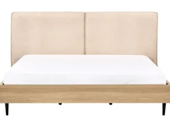 Letto Bouclé IZERNORE 180 x 200 cm Beige