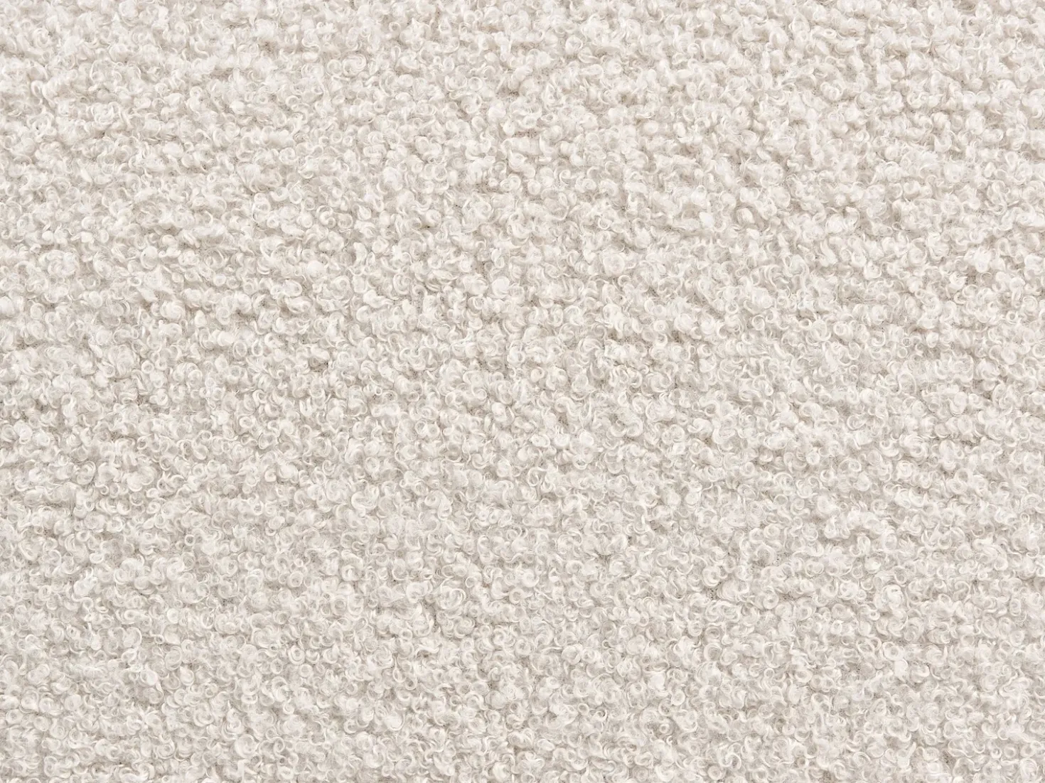 Letto Bouclé LESSAY 180 x 200 cm Bianco sporco