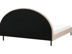 Letto Bouclé MARGUT 180 x 200 cm Beige