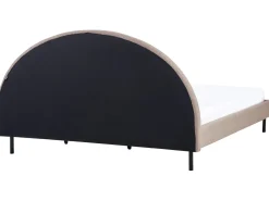 Letto Bouclé MARGUT 180 x 200 cm Tortora