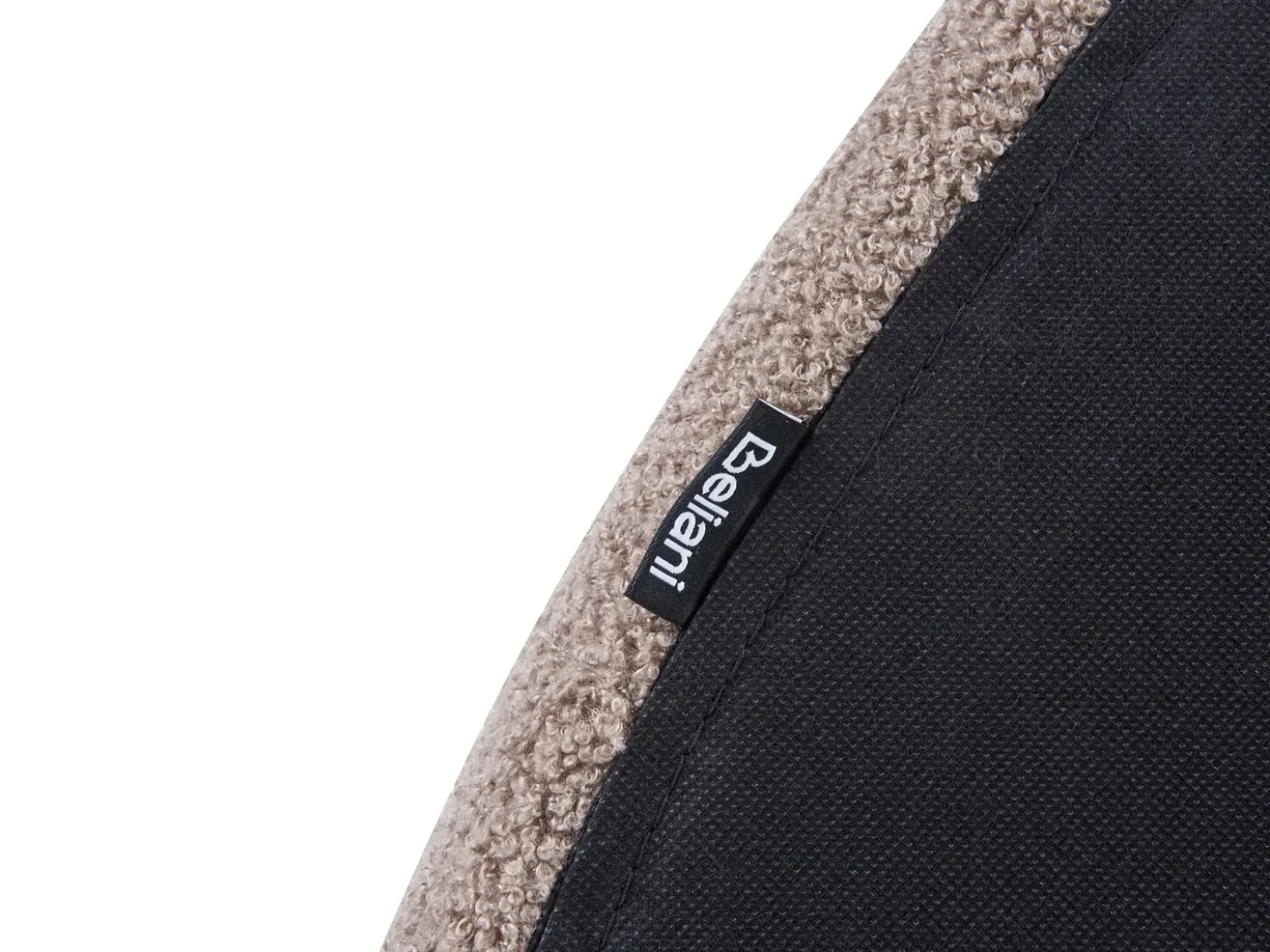 Letto Bouclé MARGUT 180 x 200 cm Tortora
