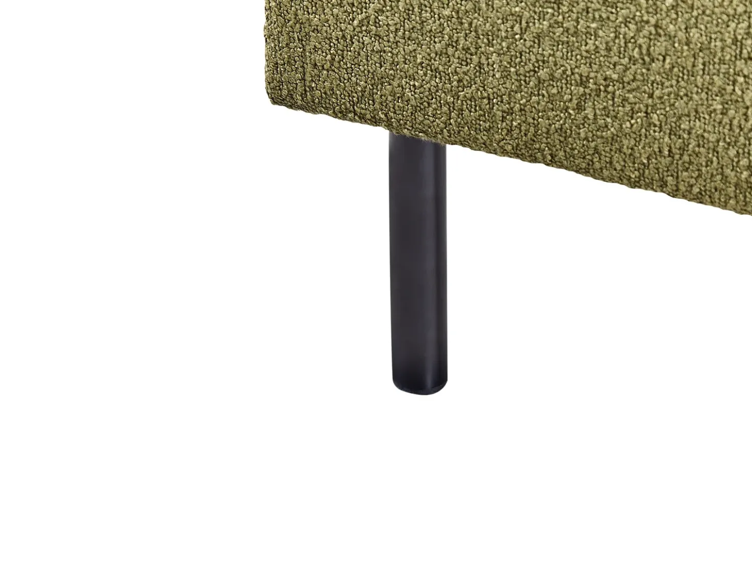 Letto Bouclé MARGUT 180 x 200 cm Verde oliva