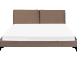 Letto Bouclé MELLE 180 x 200 cm Marrone