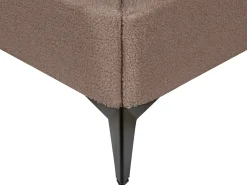 Letto Bouclé MELLE 180 x 200 cm Marrone