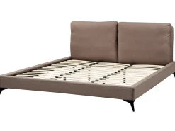 Letto Bouclé MELLE 180 x 200 cm Marrone