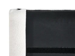 Letto Bouclé MELLE 180 x 200 cm Bianco sporco