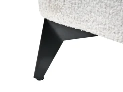 Letto Bouclé MELLE 180 x 200 cm Bianco sporco