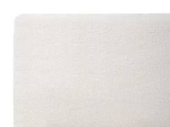 Letto Bouclé MELLE 180 x 200 cm Bianco sporco