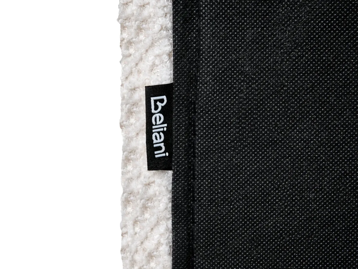 Letto Bouclé MELLE 180 x 200 cm Bianco sporco