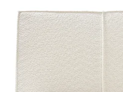 Letto Bouclé MIRANDE 180 x 200 cm Bianco sporco