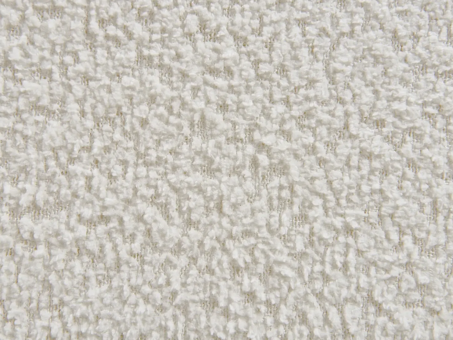 Letto Bouclé MIRANDE 180 x 200 cm Bianco sporco