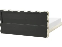 Letto Bouclé SOULISSE 180 x 200 cm Bianco sporco