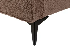 Letto Bouclé VALOGNES 180 x 200 cm Marrone