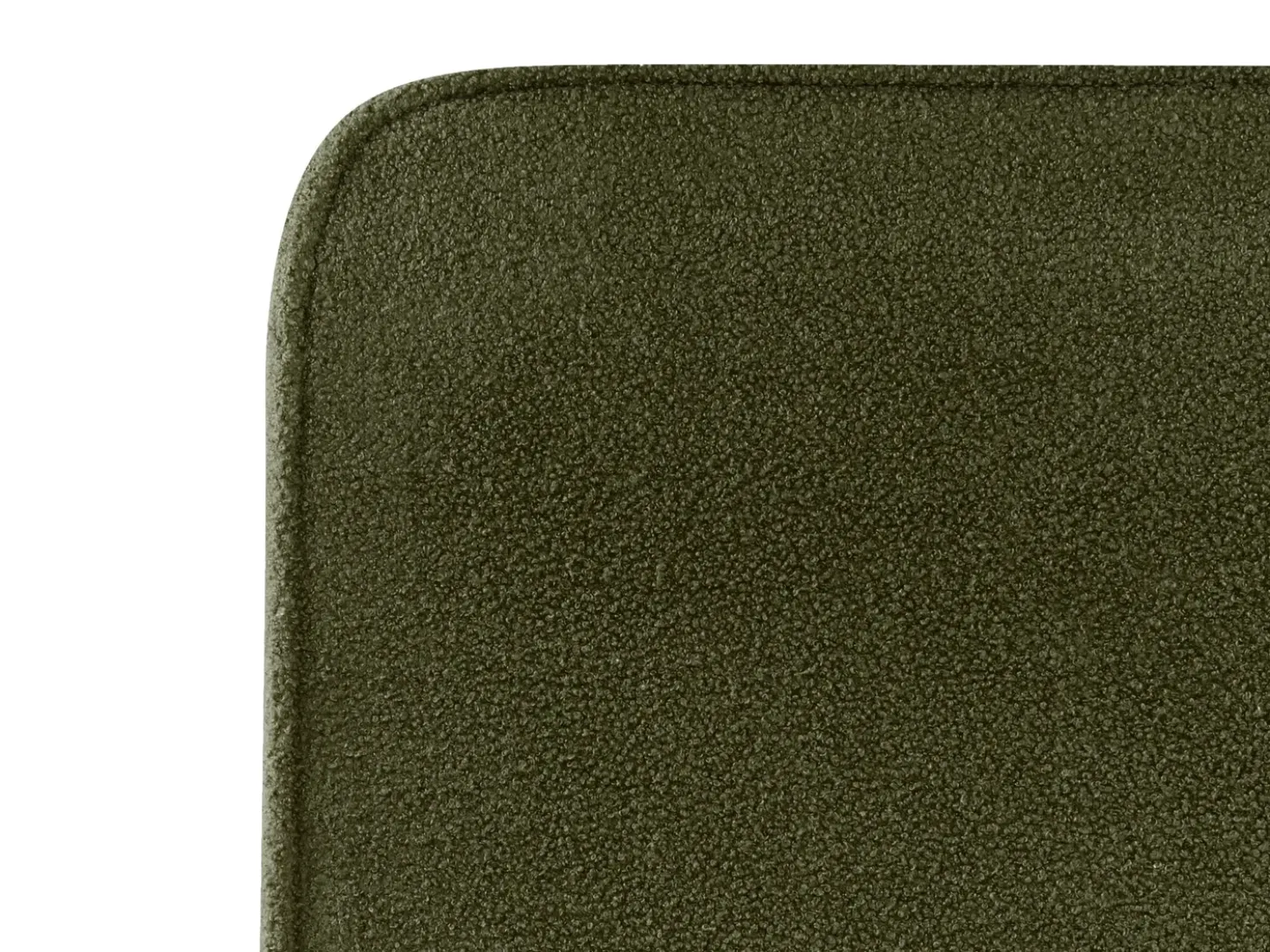 Letto Bouclé VALOGNES 180 x 200 cm Verde scuro
