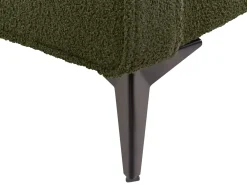 Letto Bouclé VALOGNES 180 x 200 cm Verde scuro