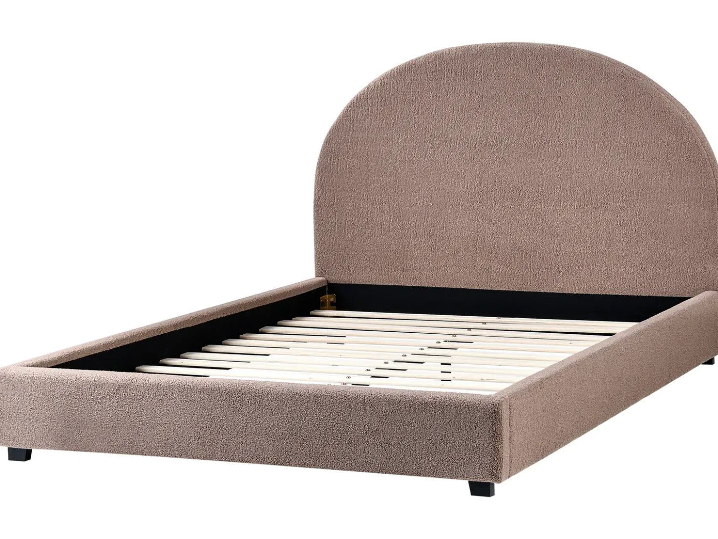 Letto Bouclé VAUCLUSE 140 x 200 cm Tortora