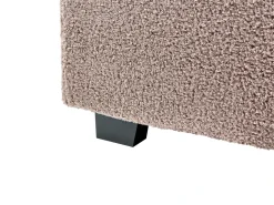 Letto Bouclé VAUCLUSE 140 x 200 cm Tortora