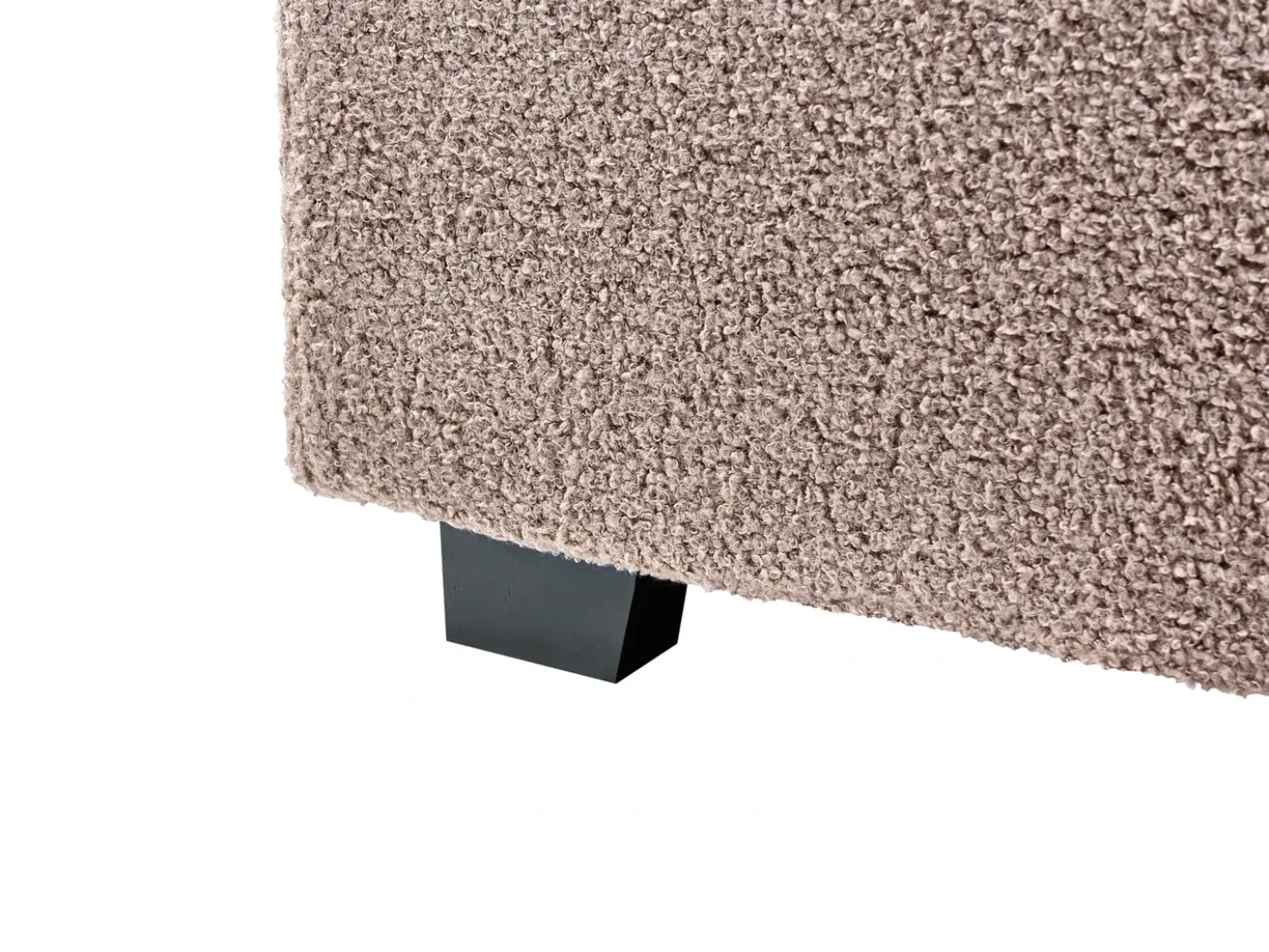 Letto Bouclé VAUCLUSE 140 x 200 cm Tortora