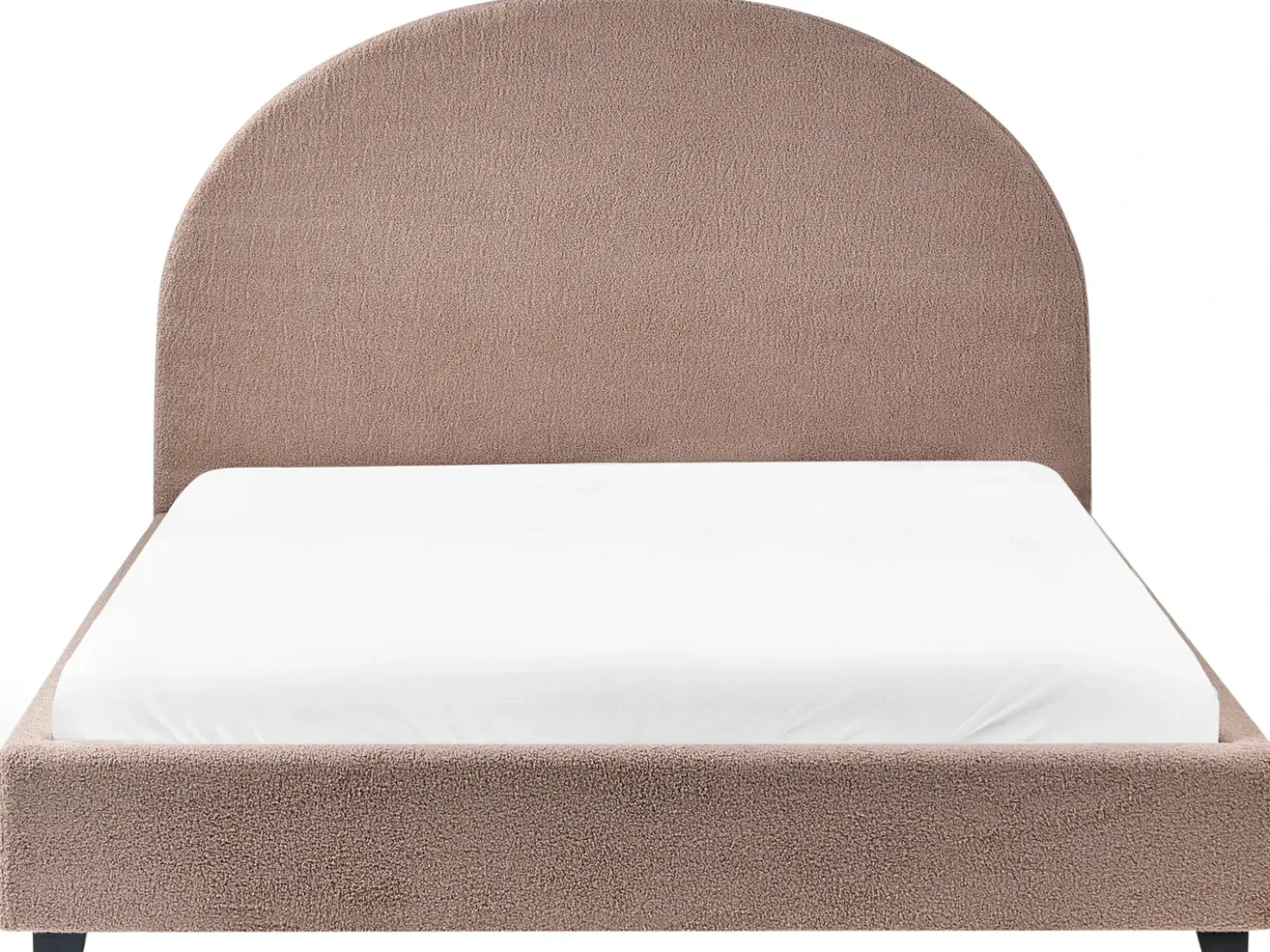 Letto Bouclé VAUCLUSE 140 x 200 cm Tortora