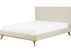 Letto Ciniglia TALENCE 180 x 200 cm Beige chiaro