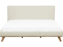 Letto Ciniglia TALENCE 180 x 200 cm Beige chiaro