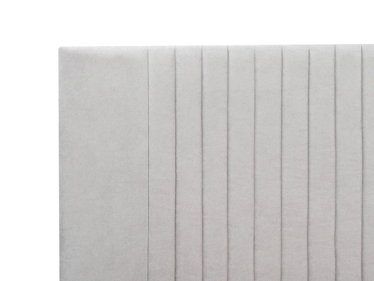 Letto Ciniglia TALENCE 180 x 200 cm Grigio chiaro