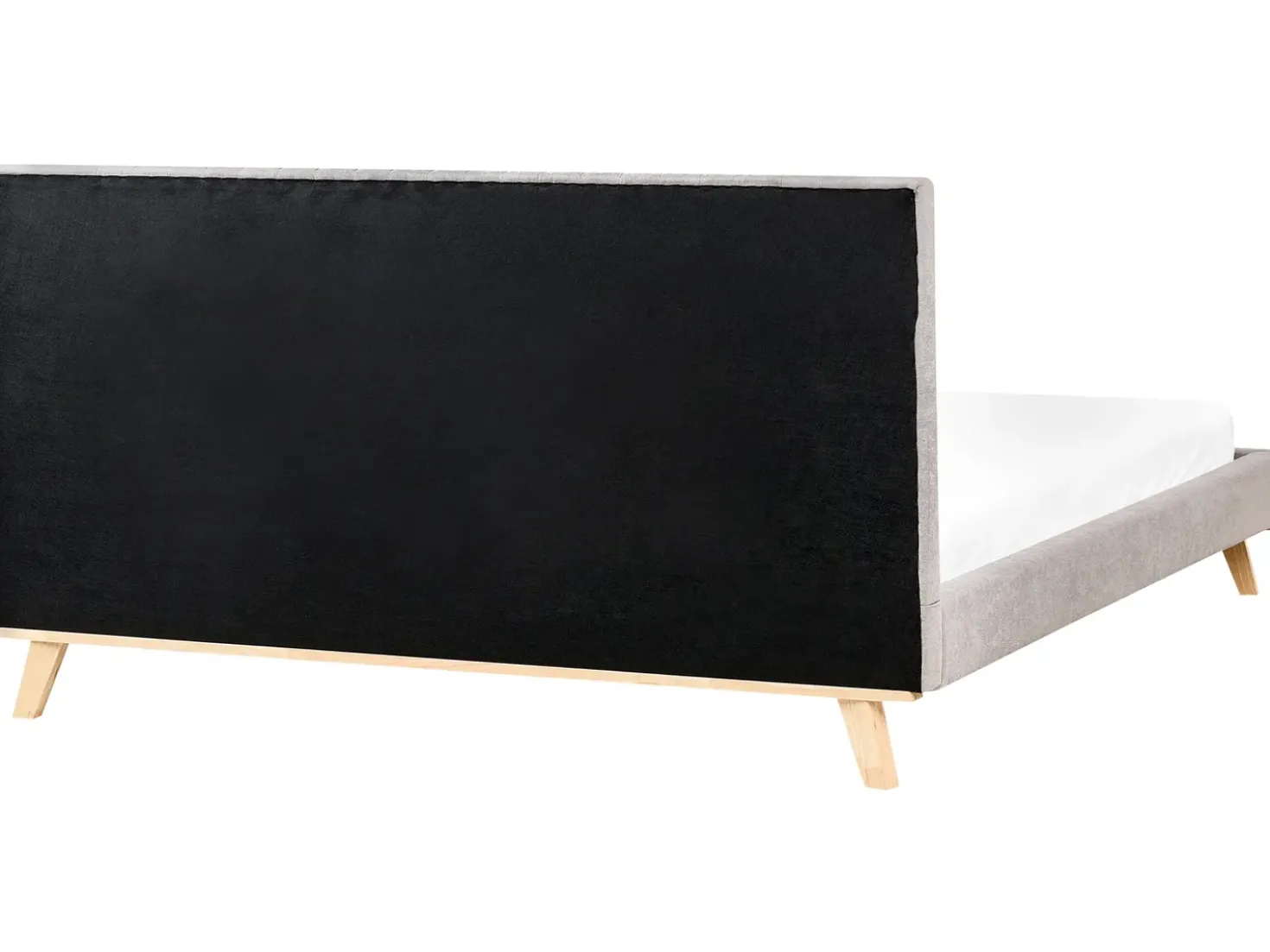 Letto Ciniglia TALENCE 180 x 200 cm Grigio chiaro