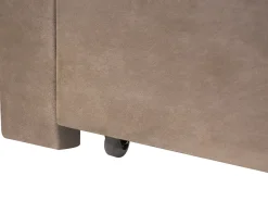 Letto con cassetti contenitori Velluto LONZAC 180 x 200 cm Tortora