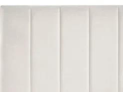 Letto con cassetti contenitori Velluto LONZAC 180 x 200 cm Bianco sporco
