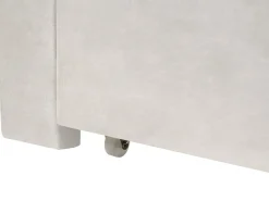 Letto con cassetti contenitori Velluto LONZAC 180 x 200 cm Bianco sporco