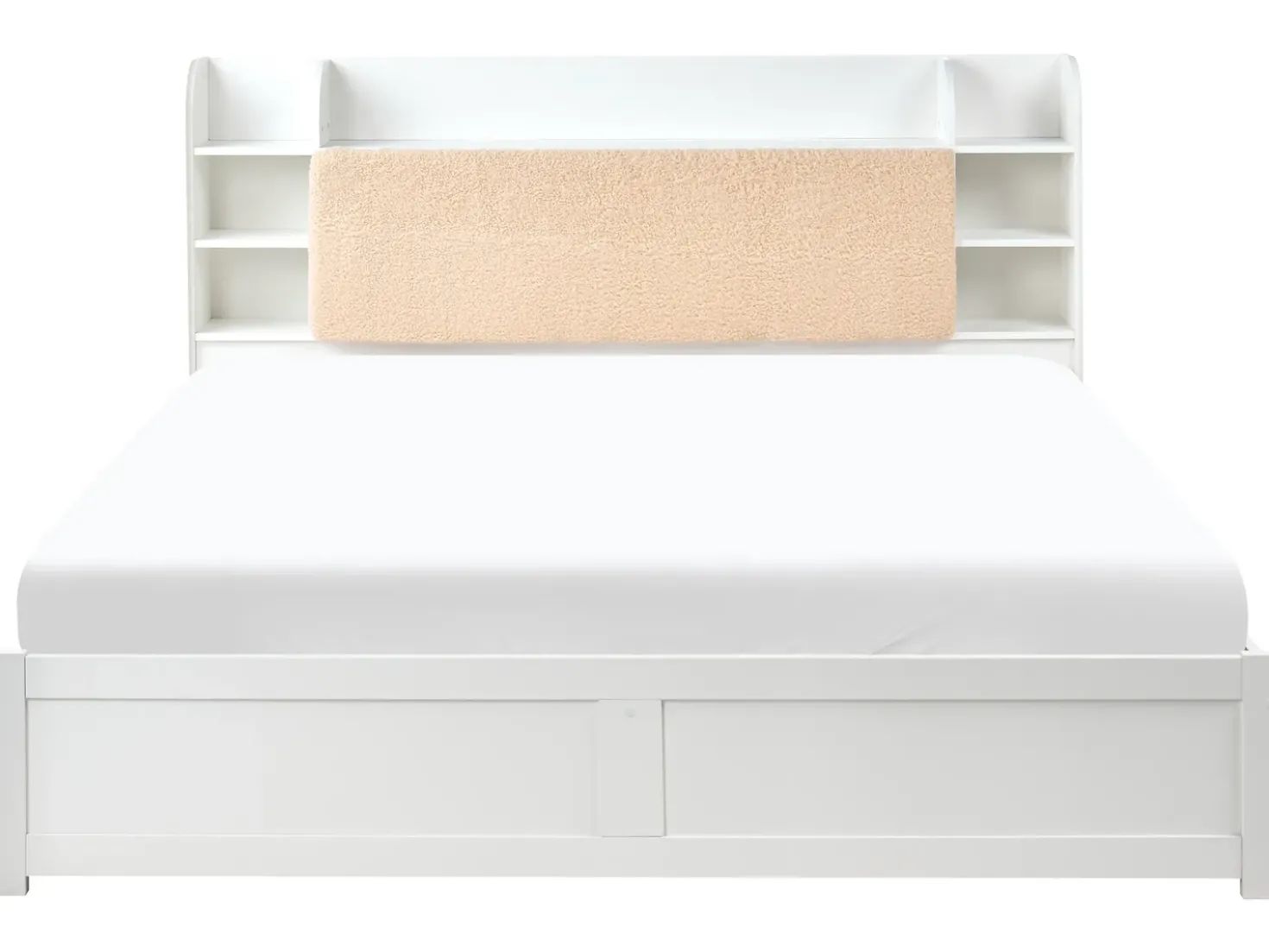 Letto con cassetti contenitori BIZOU 180 x 200 cm Bianco