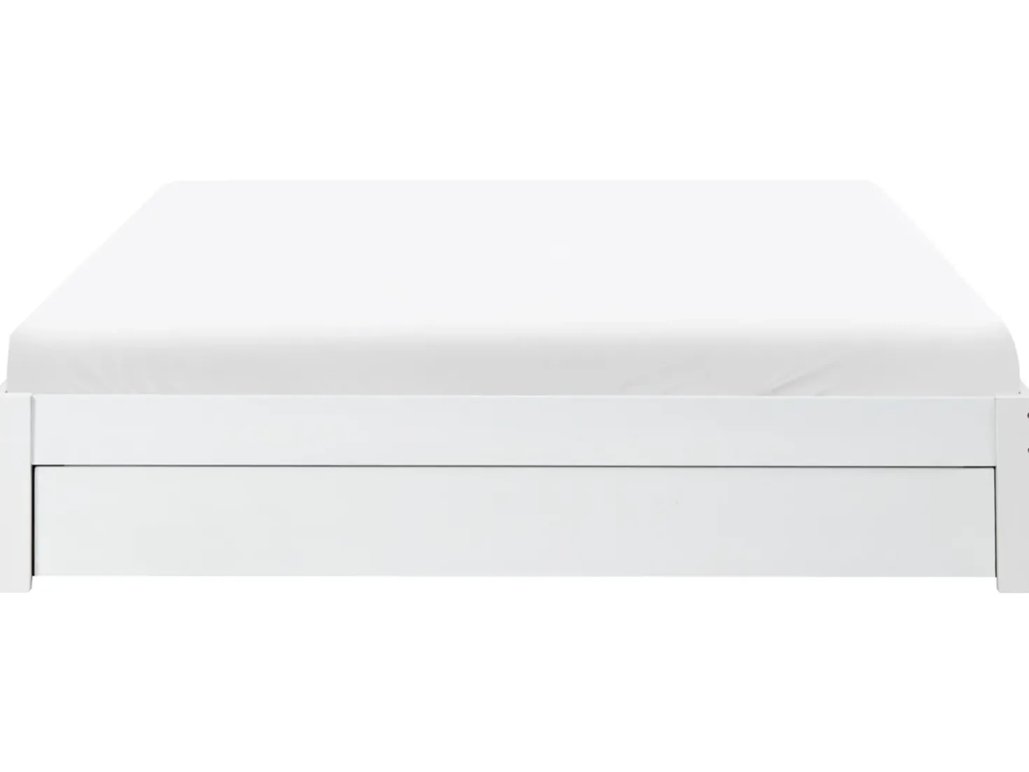Letto con cassetti contenitore senza testata Legno GIAT 180 x 200 cm Bianco