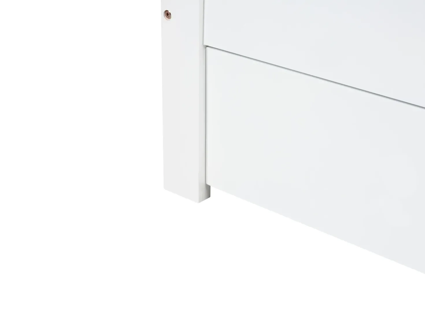 Letto con cassetti contenitore senza testata Legno GIAT 180 x 200 cm Bianco