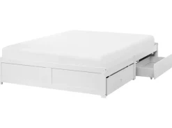 Letto con cassetti contenitore senza testata BRUX 180 x 200 cm Bianco