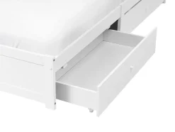 Letto con cassetti contenitore senza testata BRUX 180 x 200 cm Bianco